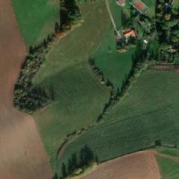 Satellite imagery of [Úbislavice] church t., CZ