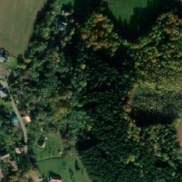 Satellite imagery of [Úbislavice] church t., CZ