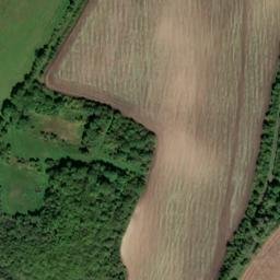 Satellite imagery of [Měrunice] church t., CZ