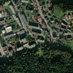 Satellite imagery of [Červený Kéostelec] factory chimney, CZ
