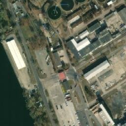 Satellite imagery of [Štětí] factory chimney, CZ