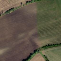 Satellite imagery of [Obrubce] church sanctus t., CZ