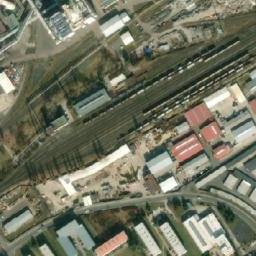 Satellite imagery of [Štětí] factory chimney, CZ