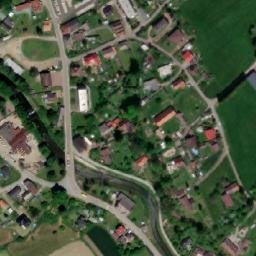 Satellite imagery of [Velké Poříčí] church t., CZ