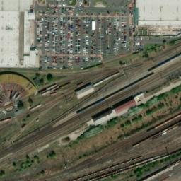 Satellite imagery of [Chomutov I] Rail vehicles depot chimney, CZ