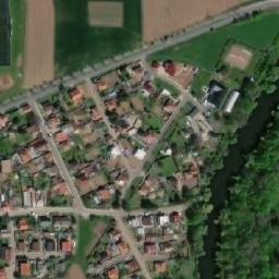 Satellite imagery of [Doksany] former sugar factory chimney, CZ