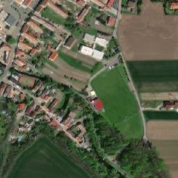 Satellite imagery of [Brozany nad Ohří] church t., CZ