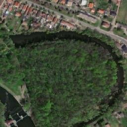 Satellite imagery of [Doksany] monastery church t., CZ