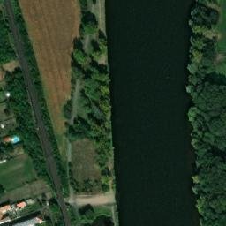 Satellite imagery of [Černěves] church t., CZ