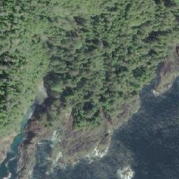 Satellite imagery of Cape Parkins, CA