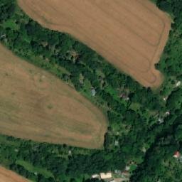 Satellite imagery of [Mšeno] church t., CZ