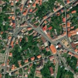 Satellite imagery of [Mšeno] church t., CZ