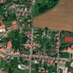 Satellite imagery of [Mšeno] church t., CZ