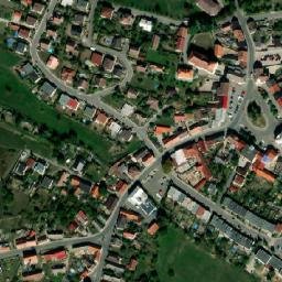 Satellite imagery of [Dolní Bousov] church t., CZ