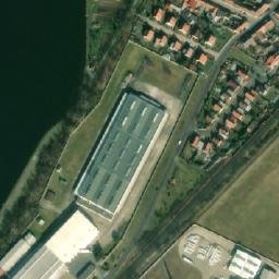 Satellite imagery of Glazura [Dobříň] factory chimney, CZ