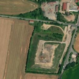 Satellite imagery of [Mšeno] church t., CZ
