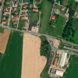 Satellite imagery of [Mšeno] church t., CZ