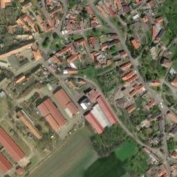 Satellite imagery of [Klapý] church t., CZ
