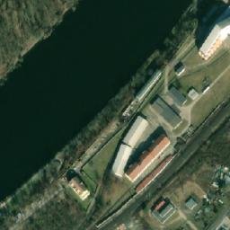 Satellite imagery of [Roudnice nad Labem] slaughterhouse chimney, CZ