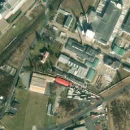 Satellite imagery of [Roudnice nad Labem] slaughterhouse chimney, CZ