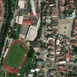 Satellite imagery of Tiba [Dvůr Králové nad Labem] former textil factory chimney-1, CZ