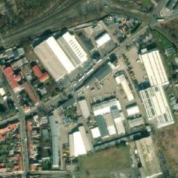 Satellite imagery of [Roudnice nad Labem] slaughterhouse chimney, CZ