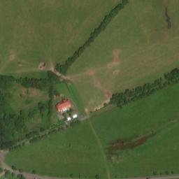 Satellite imagery of [Měděnec] church t., CZ
