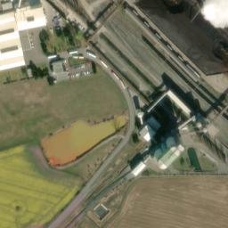 Satellite imagery of Počerady [Volevčice] power station chimney-4, CZ