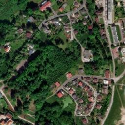 Satellite imagery of [Náchod castle] outlook t., CZ