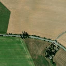 Satellite imagery of [Chvalkovice v Čechách] church t., CZ