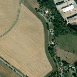 Satellite imagery of [Chvalkovice v Čechách] church t., CZ