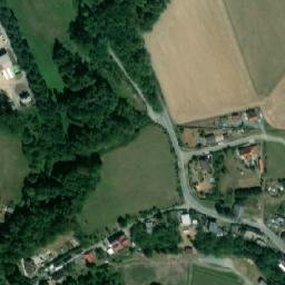 Satellite imagery of [Chvalkovice v Čechách] church t., CZ