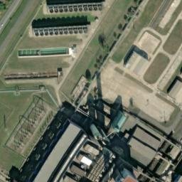 Satellite imagery of [Prunéřov] power station chimney, CZ