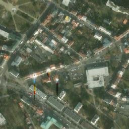 Satellite imagery of [Mladá Boleslav]city hall outlook t., CZ