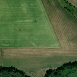 Satellite imagery of [Chvalkovice v Čechách] church t., CZ