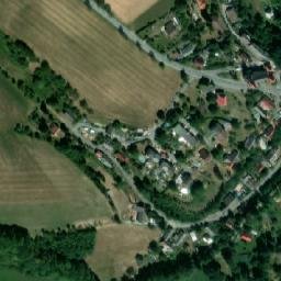 Satellite imagery of [Chvalkovice v Čechách] church t., CZ
