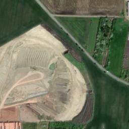 Satellite imagery of [Libochovice] cemetery church sanctus t., CZ