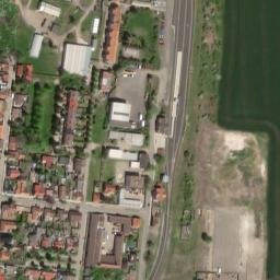 Satellite imagery of [Libochovice] former sugar factory chimney, CZ
