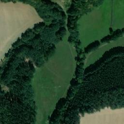 Satellite imagery of [Chvalkovice v Čechách] church t., CZ