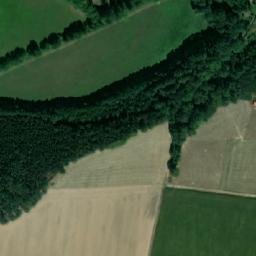 Satellite imagery of [Chvalkovice v Čechách] church t., CZ