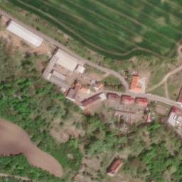 Satellite imagery of [Velemyšleves] church t., CZ