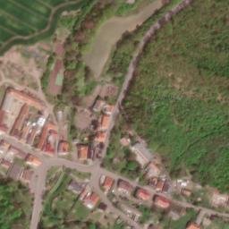 Satellite imagery of [Velemyšleves] church t., CZ