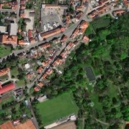 Satellite imagery of [Libochovice] castle chapel t., CZ