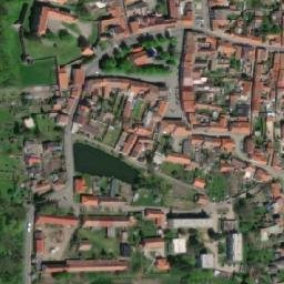 Satellite imagery of [Budyně nad Ohří] cemetery church t., CZ