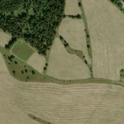 Satellite imagery of [Horní Blatná] church t., CZ