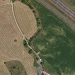 Satellite imagery of [Hrušovany-Vysočany] church t., CZ