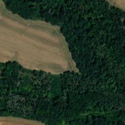 Satellite imagery of [Chorušice] church t., CZ