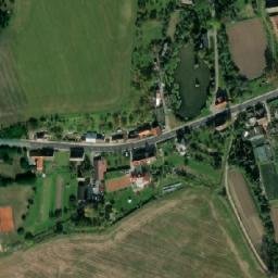 Satellite imagery of [Velký Třebešov] church t., CZ