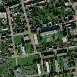 Satellite imagery of Husův sbor [Česká Skalice] church t., CZ