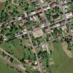 Satellite imagery of [Horní Blatná] church t., CZ